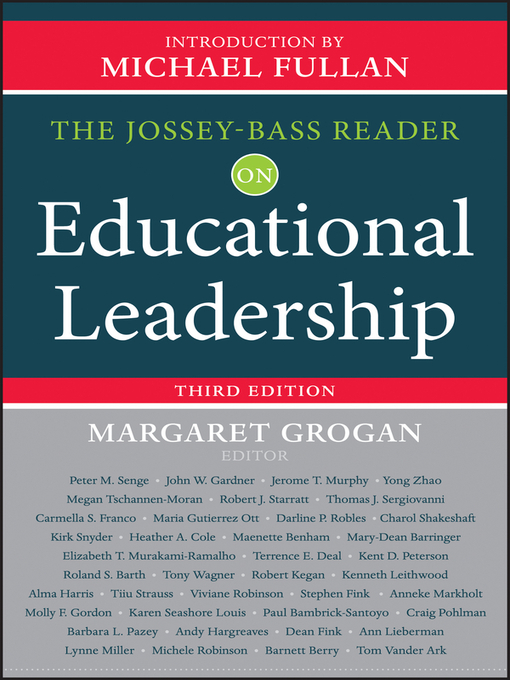 Title details for The Jossey-Bass Reader on Educational Leadership by Margaret Grogan - Available